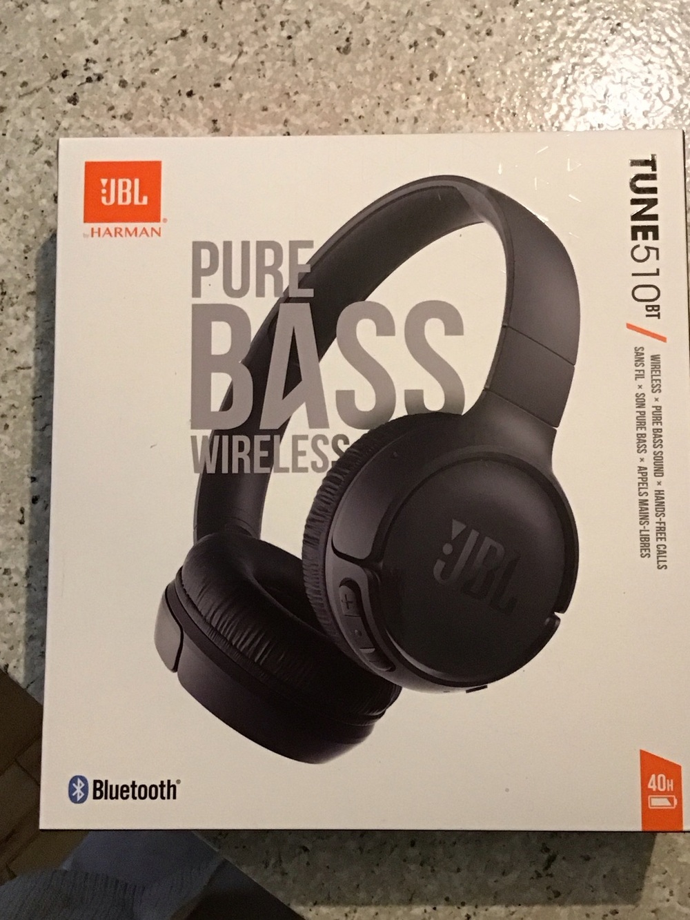JBL Tune 510BT Wireless Headphones - Black